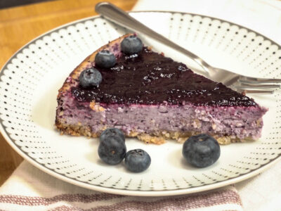 Bielkovinový cheesecake s ovocnými vločkami recept