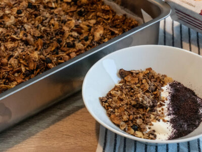 Domáca granola ez cukru s ovocnými vločkami recept
